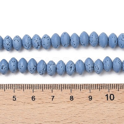 Synthetic Lava Rock Beads Strands G-B087-02A-08-1