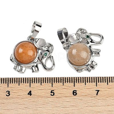 Natural Yellow Aventurine Pendants G-I374-A-P12-1