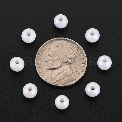 Opaque Acrylic Beads MACR-S370-D6mm-01-1
