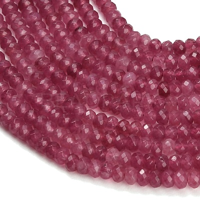Dyed Natural White Jade Beads Strands GG-CBAF9EE-A04-3x4mm-1