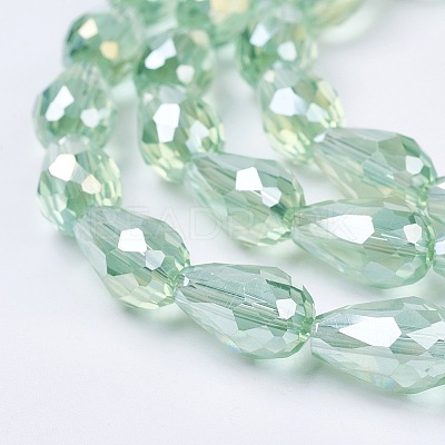 Electroplate Glass Beads Strands LS-EGLA-D015-15x10mm-29-1
