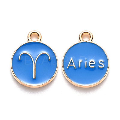 Alloy Enamel Pendants ENAM-S124-01B-02A-1