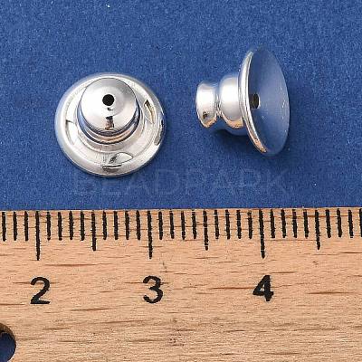 Rack Plating Brass Ear Nuts KK-G480-06S-1