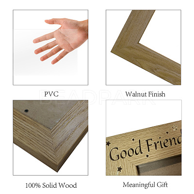 Rectangle Wood Photo Frames AJEW-WH20021-021-1