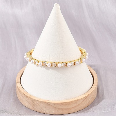 Brass Pave Clear Cubic Zirconia Tennis Bracelets for Women KK-CBA68DA-08G-1