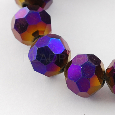 Electroplate Glass Bead Strands LS-EGLA-R042-8mm-02-1