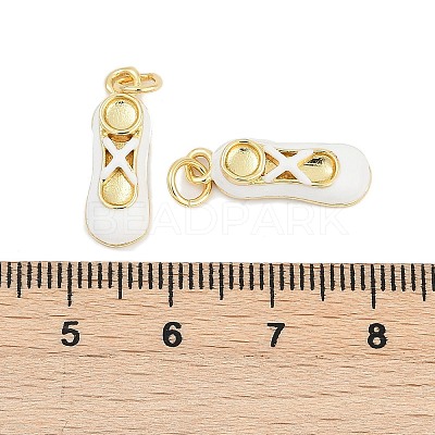 Brass Enamel Pendants KK-G522-50G-01B-1