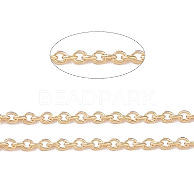 Yellow Gold Filled Cable Chains CHC-M023-16G-1