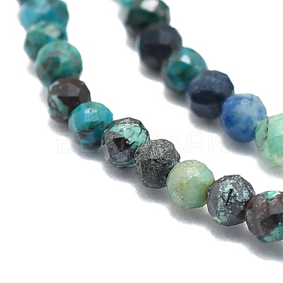 Natural Chrysocolla Beads Strands G-P457-A01-03-1