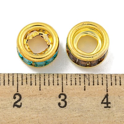 Brass European Beads KKB-L215-028G-1
