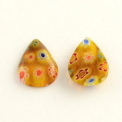 Handmade Millefiori Glass Cabochons LK-R006-06-1