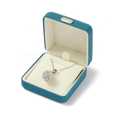PU Leather Necklaces Gift Boxes LBOX-I002-04B-1