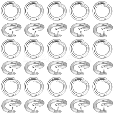 Brass Twister Clasps KK-BBC0025-17A-S-1
