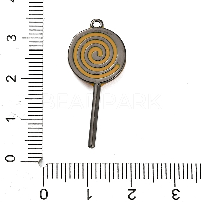 Halloween Brass Enamel Pendants KK-F915-01E-B-1