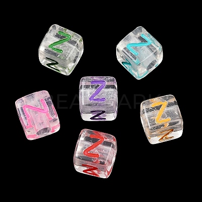 Acrylic European Beads MACR-I042-01Z-1