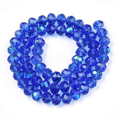 Electroplate Glass Beads Strands EGLA-A034-T8mm-L26-1