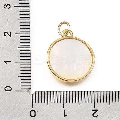 Brass & Natural Shell Pendants SH-CBA7C77-04G-1