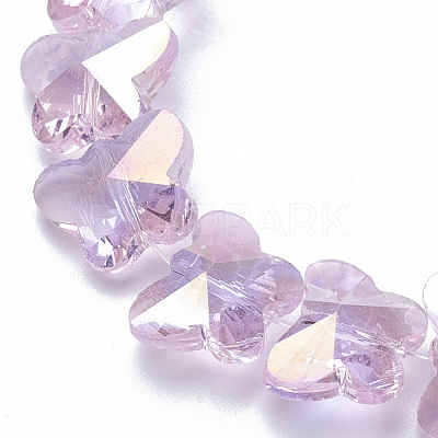 Electroplate Glass Beads EGLA-Q091-10mm-B17-1