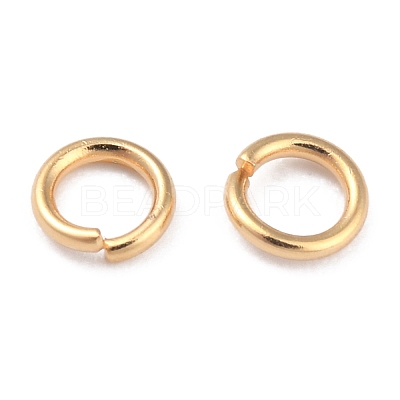 Rack Plating Brass Open Jump Rings KK-O139-18E-G-1
