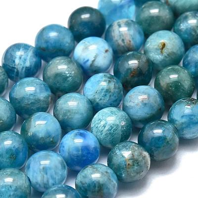 Natural Apatite Beads Strands G-O186-E02-6mm-1