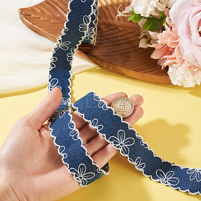 Polyester Denim Ribbons OCOR-TAC0003-18C-1