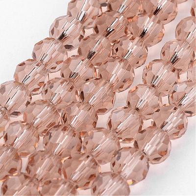 Transparent Glass Bead Strands GLAA-G013-8mm-90-1