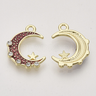 Alloy Enamel Pendants X-ENAM-N051-21A-1