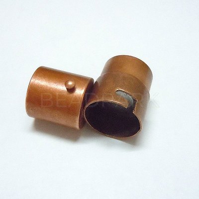 Brass Locking Tube Magnetic Clasps KK-Q090-R-1