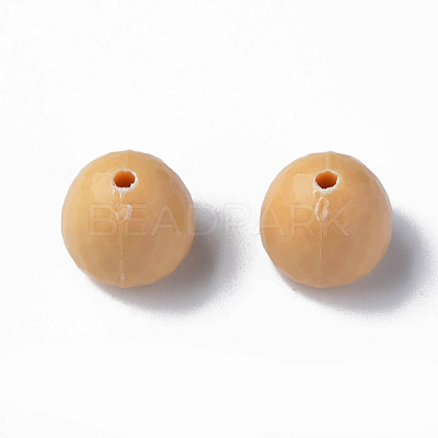 Opaque Acrylic Beads MACR-S373-10A-A13-1