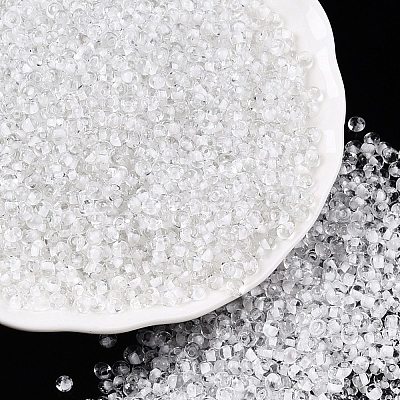 8/0 Inside Colours Transparent Glass Seed Beads SEED-T007-06B-1