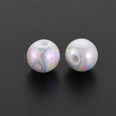 Opaque Acrylic Beads MACR-S370-D10mm-01-1