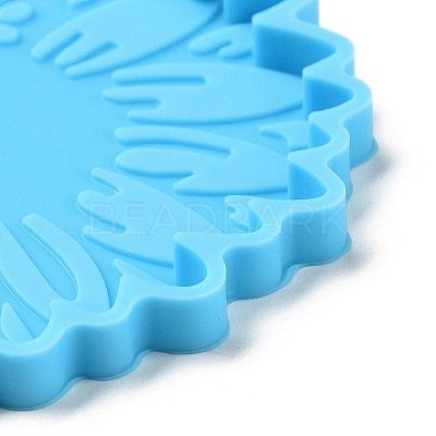 DIY Pet Theme Sunflower with Paw Print Pendant Silicone Molds SIMO-H010-04-1
