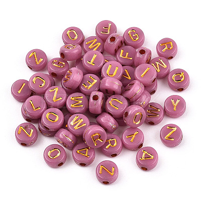Plating Acrylic Beads OACR-P017-A02-1