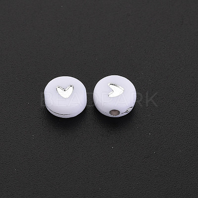 Plating Acrylic Beads X-PACR-R242-02-1