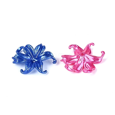 Opaque ABS Plastic Bead Caps KY-Q006-01-1