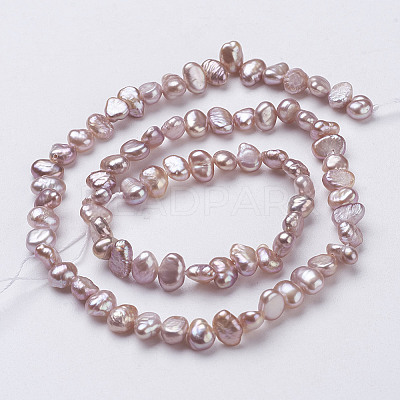 Natural Cultured Freshwater Pearl Beads Strands PEAR-P002-53C-1
