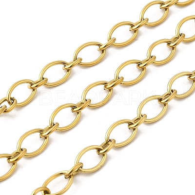 304 Stainless Steel Oval Link Chains CHS-C018-04G-1