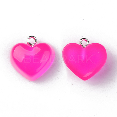 Transparent Resin Pendants RESI-R429-30E-1