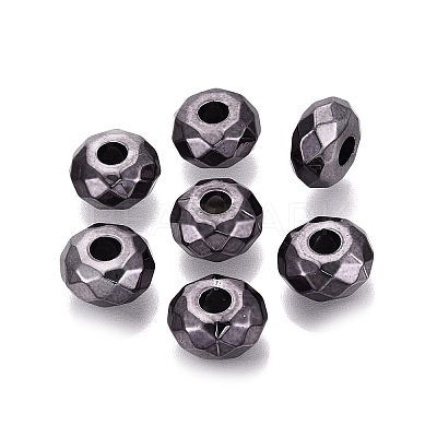 UV Plating Acrylic European Beads OACR-E033-22-02-1
