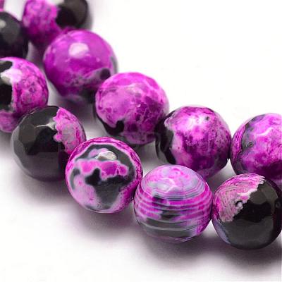 Natural Fire Crackle Agate Bead Strands G-K166-06F-6mm-07-1