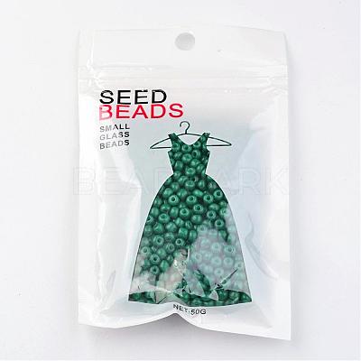 6/0 Baking Paint Glass Seed Beads X-SEED-S003-K26-1