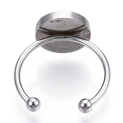 Flat Round Mood Ring RJEW-T025-01P-1