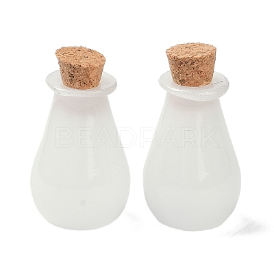 Glass Cork Bottles Ornament AJEW-O032-02J-1