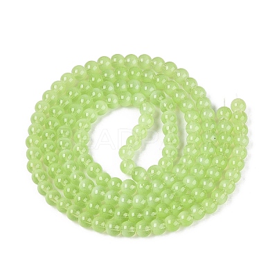 Transparent Glass Imitation Cat Eye Beads Strands GLAA-Q110-01B-09-1