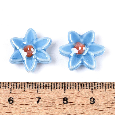 Handmade Porcelain Beads Strands PORC-N008-10B-1