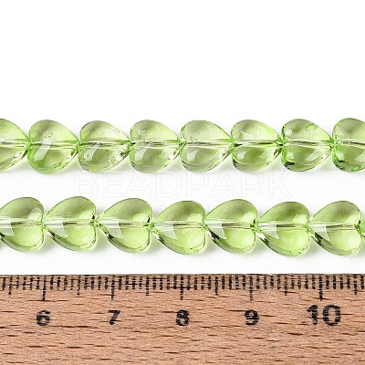 Baking Paint Transparent Glass Beads Strands DGLA-N021-01A-02-1