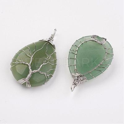 Natural & Synthetic Mixed Stone Big Pendants G-G956-A-FF-1