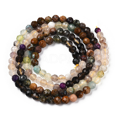 Natural Mixed Gemstone Beads Strands G-D080-A01-02-28-1