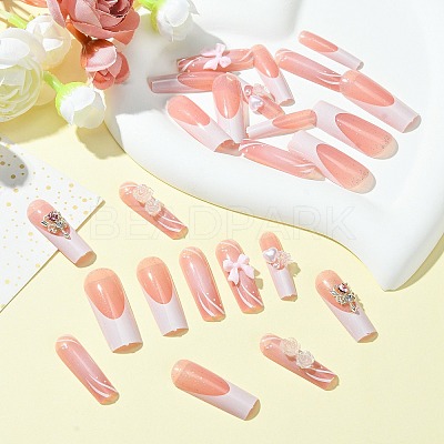 ABS Plastic Full Cover Press On False Nails DIY-CJC0006-13-1