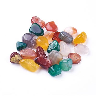 Natural Multi-Color Agate Beads G-I221-23A-1